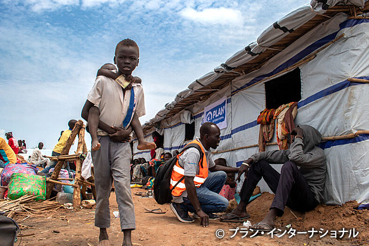 写真：子どもたちの保護を最優先に活動（南スーダン）
