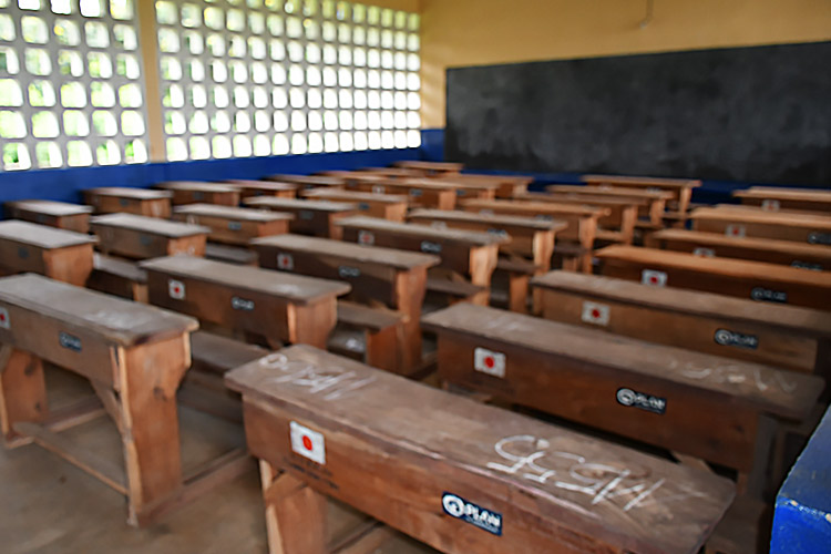 完成した教室内部の様子 / ©プラン・インターナショナル