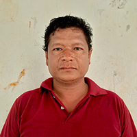 写真：チャンドラさん、40歳、防災委員会副委員長