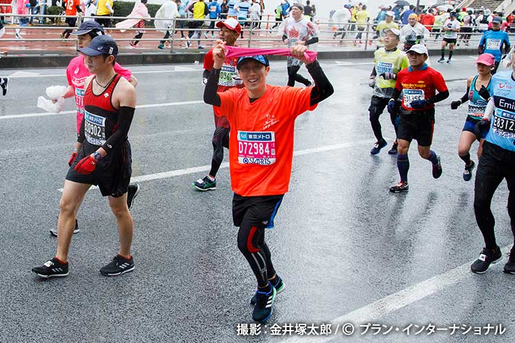 東京マラソンチャリティランナー　撮影：金井塚太郎/プラン・インターナショナル