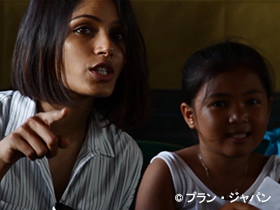 写真：【動画】俳優フリーダ・ピントーさんが伝えるプランの復興支援活動～フィリピン～