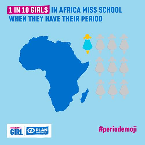 写真：アフリカでは女の子の10人に1人が生理で学校を休んでいる