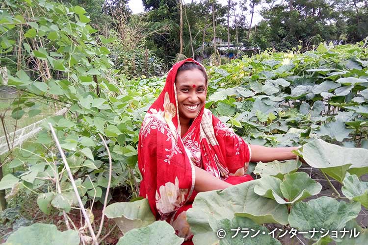 写真：農業を始めた女性 