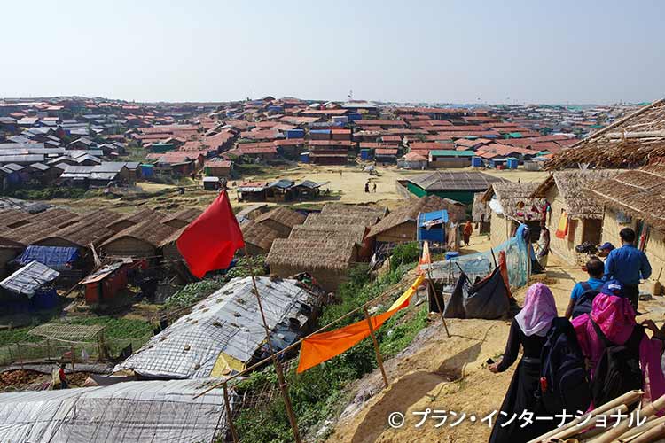 写真：ロヒンギャの難民キャンプ（バングラデシュ）