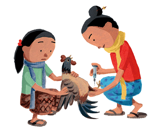 イラスト：ホテルを訪れたアデル