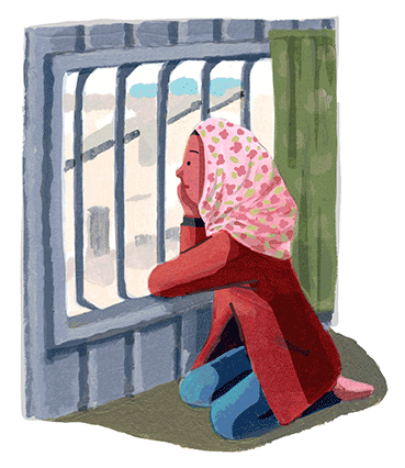 イラスト：24時間外出禁止