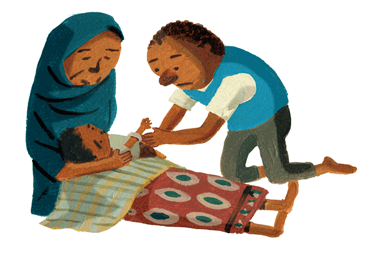 ザリカの家族は、特に厳しい状況に置かれている世帯