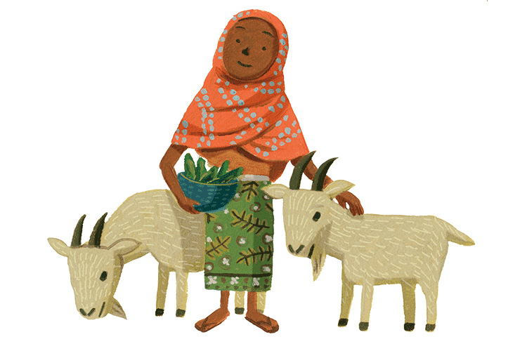 自分たちで食料を自給できるようになった