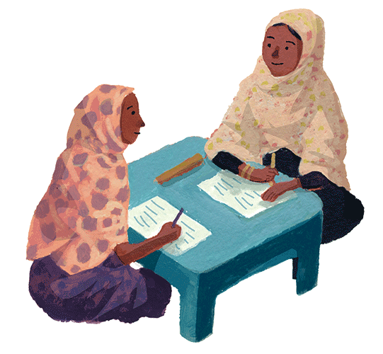 イラスト：スゥエはクラスに参加したことで