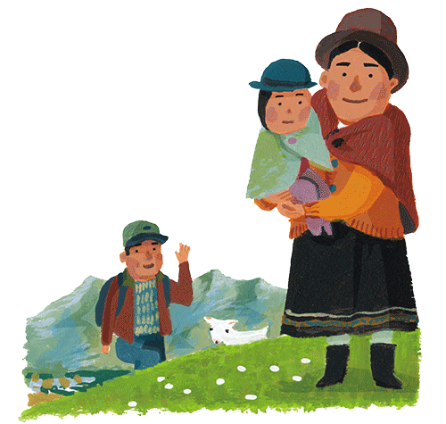 イラスト：エクアドルに住む15歳のメリッサ