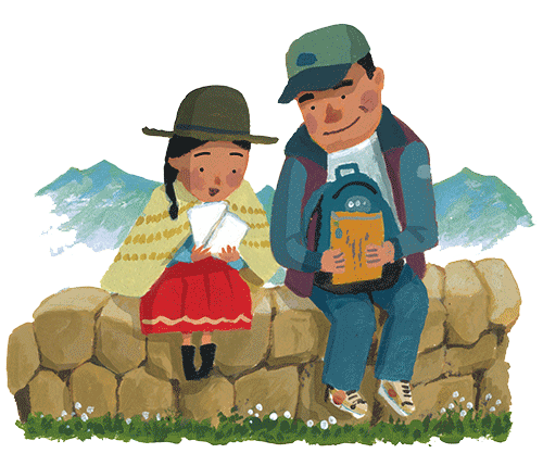 イラスト：8歳になったメリッサ