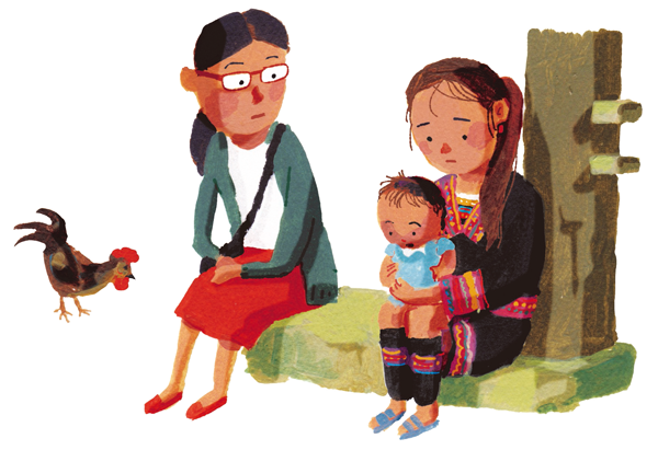 イラスト：ズンに辛い胸の内を話したムア