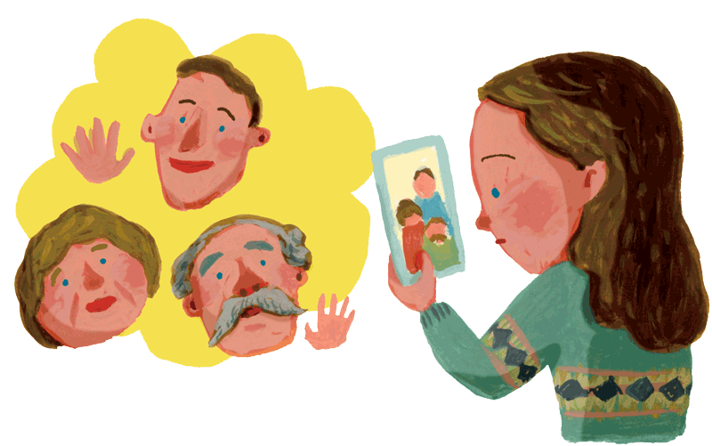 イラスト:紛争開始から4年が経った今も、終結の見通しは立っていません。