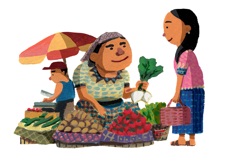 イラスト:デイシと母親