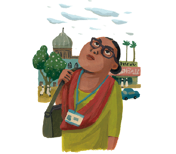 イラスト：今日も活動を続けるダーシャ