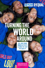 写真：世界ガールズ・レポート2023「世界を好転させるために：平等を求める女の子とユース女性アクティビストたち」