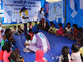 写真:子どもたちの意見を大切に進めます