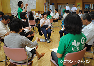 東日本大震災後の支援で実施した心のケアワークショップ
