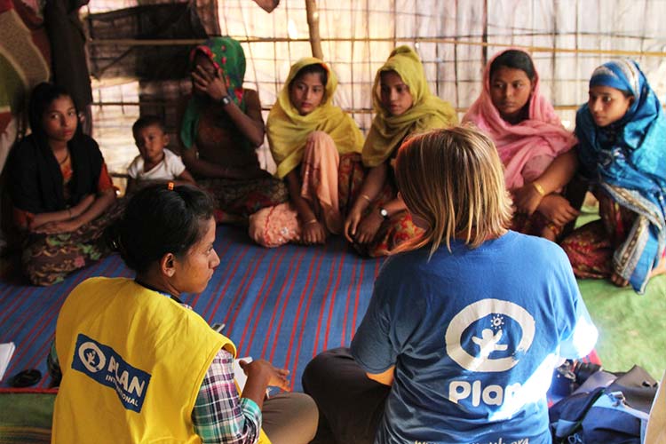 10代の女の子を対象にした月経の衛生管理セッション / ©プラン・インターナショナル