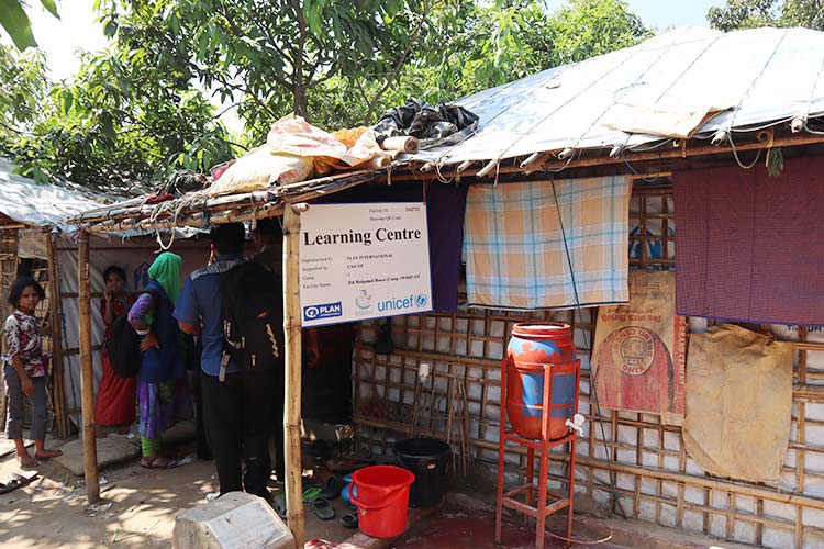 学習センターの多くは難民の家に設置されている / ©プラン・インターナショナル