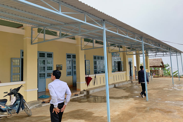 新しく建設された校舎
