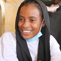 写真：マリウムさん、14歳、女の子クラブメンバー（スーダン）