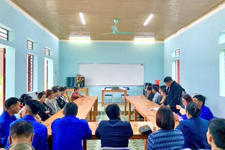 写真：村の集会にも使用されている研修センター