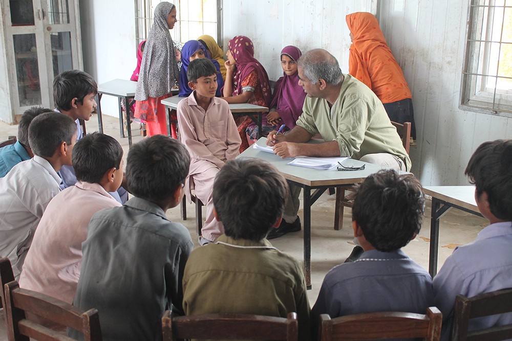 子どもへの防災意識に関する聞き取り調査(パキスタン) / ©プラン・インターナショナル