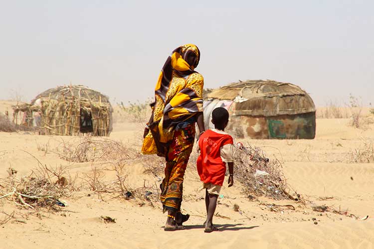 支援がなければ生き延びるのも困難（ケニア） / ©プラン・インターナショナル