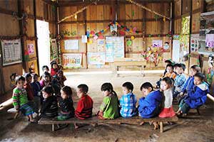 以前の幼稚園は雨風が吹き込む教室でした / ©プラン・インターナショナル