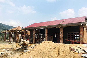 建設中の幼稚園の校舎 / ©プラン・インターナショナル