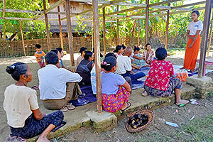 ラカイン族の村で子どもの保護研修を実施(ミャンマー) / ©プラン・インターナショナル