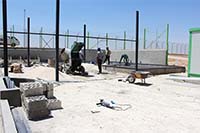 建設がすすむ就学前教育センター（ヨルダン） / ©プラン・インターナショナル