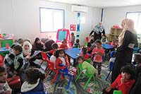 完成した就学前教育センターにはおもちゃもあります（ヨルダン） / ©プラン・インターナショナル