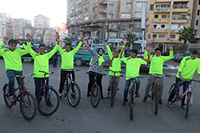 青年スポーツ省との共催で実施したサイクリングイベント。路上生活を送っていた子どもたちが地域と新しい関係を育む機会に / ©プラン・インターナショナル