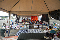 仮設テントの様子 / ©プラン・インターナショナル