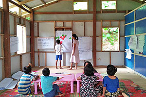 ライフスキル研修に参加する子どもたち（ミャンマー） / ©プラン・インターナショナル