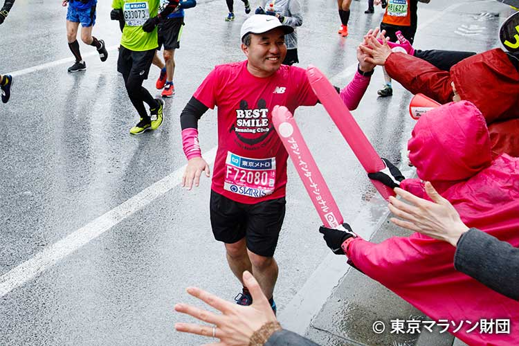 写真：東京マラソン2019チャリティ 沿道応援の様子　撮影：金井塚太郎