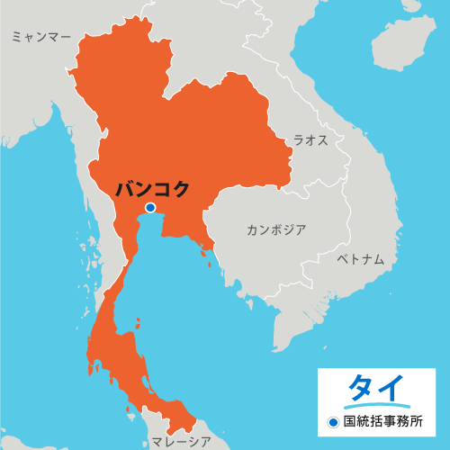 タイの地図