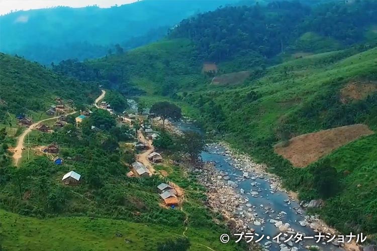 写真:少数民族の人々が多く暮らすコミュニティ