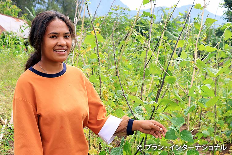 写真:農業技術のトレーニングに参加した女性(東ティモール)