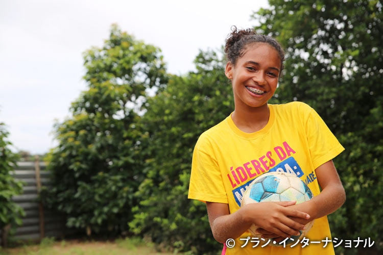 写真：プランは女の子も参加できるリーグを立ち上げた（ブラジル）