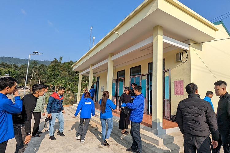 写真：ハザン省に新設された研修センター