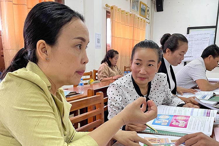 写真：中学校向け月経衛生管理トレーナー研修