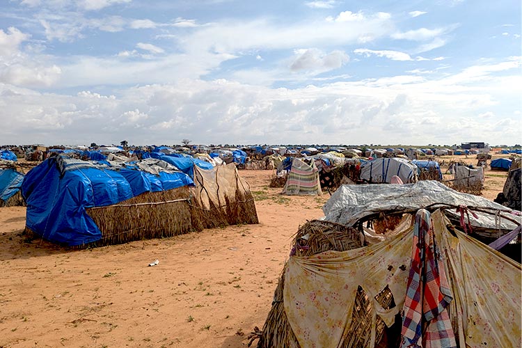 スーダン難民が身を寄せているキャンプ（チャド）