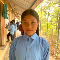 写真:マサリさん、15歳(8年生)、女子生徒