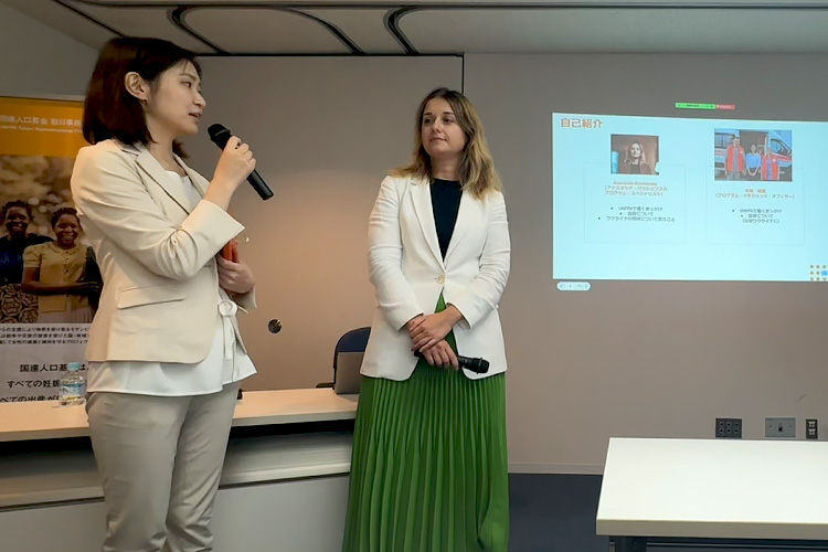 写真:本田綾里さん(写真左)とアナスタシア・クラシェフスカさん(写真右)