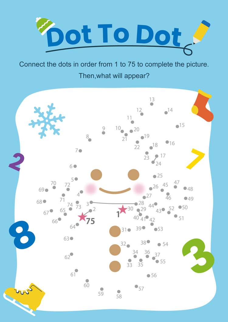 画像：Dot To Dot　知育レターのイラスト