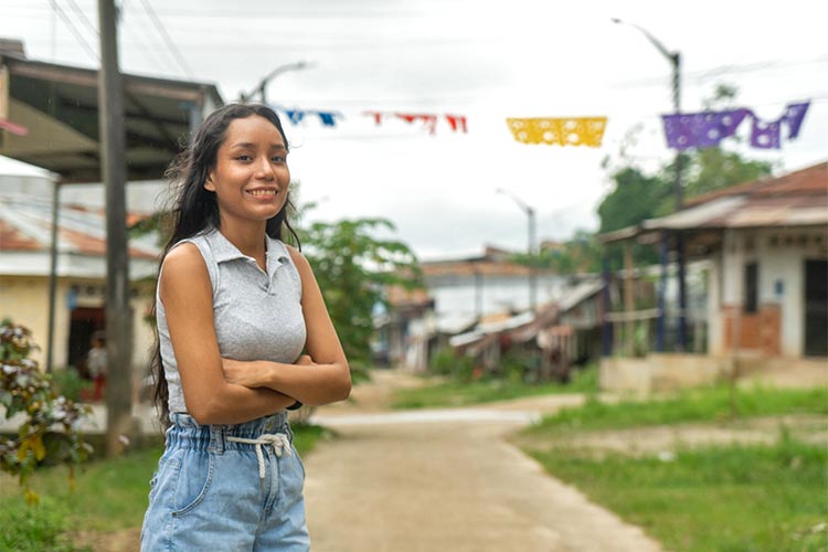写真：シエロさん（17歳）、ペルー