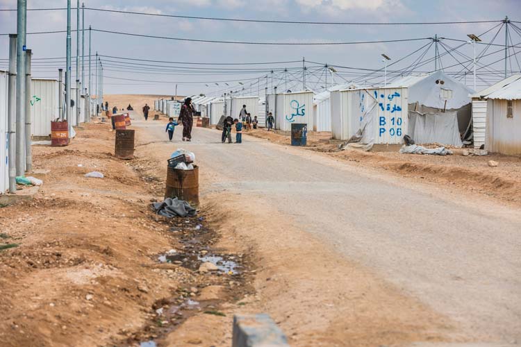 写真：難民キャンプの生活（ヨルダン）